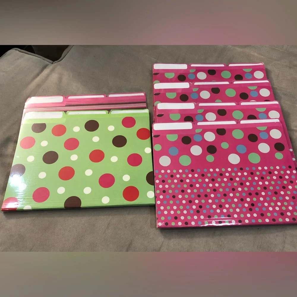 File Folders - decorative - 6 packs of 6 each/36 folders